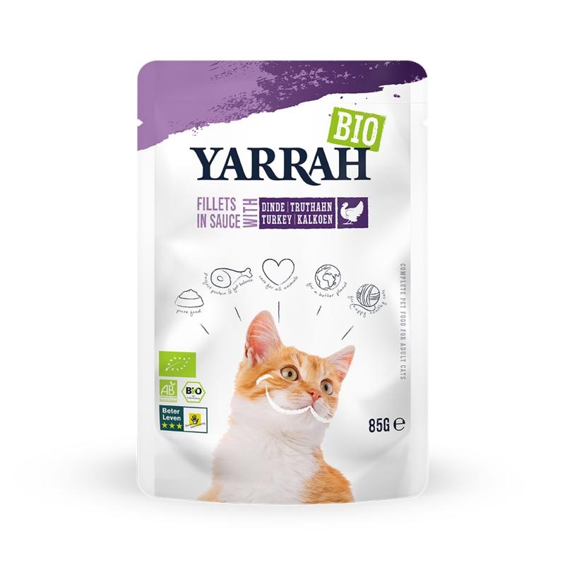 Yarrah Kat-Filet mit Truthahn in Bio-Sauce (85 Gramm)