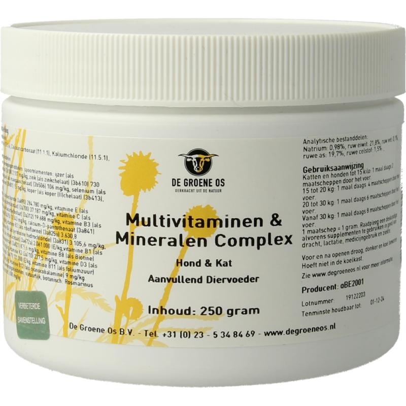 Groene Os Multivitamin- und Mineralstoffkomplex Hund/Katze (250 Gramm)