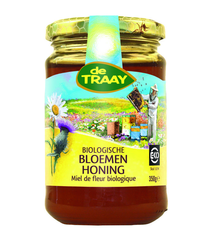 Traay Bloemen Honig flüssig Bio (350 Gramm)