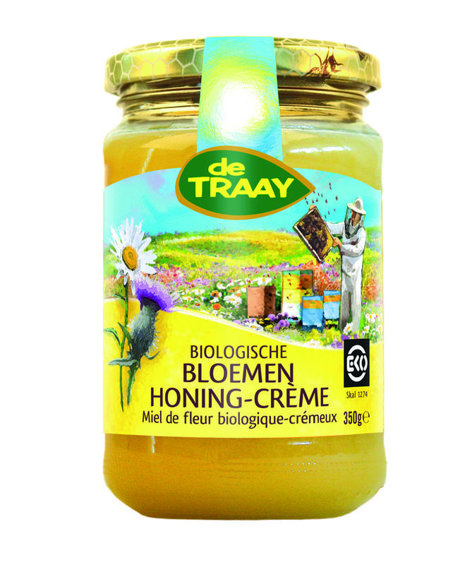 Traay Bloemen HonigCreme Bio (350 Gramm)