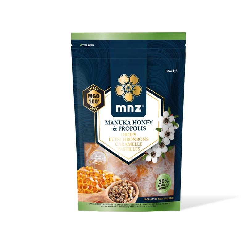 Manuka New Zealand Manuka Neuseeland Manuka Honig MGO 100+ Pastillen Propolis (120 Gramm)