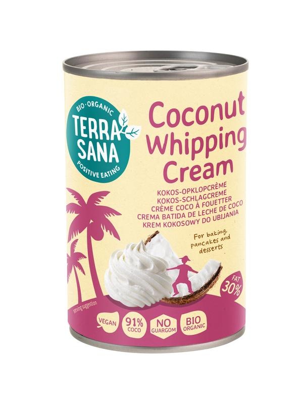 Terrasana Kokosmilch-Schlagsahne 30 % Fett Bio (400 Ml)