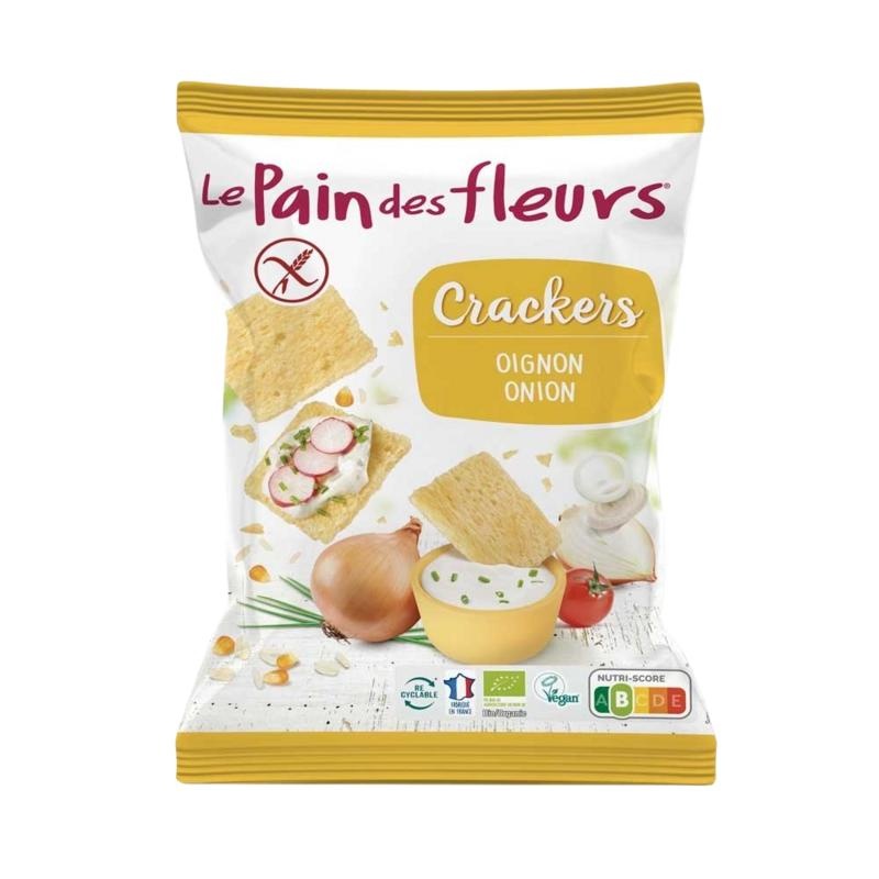 Pain Des Fleurs Salzige Snack-Zwiebelcracker glutenfrei Bio (75 Gramm)