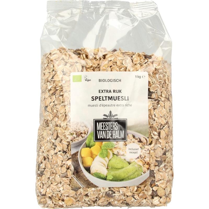 De Halm Dinkelmüsli extra reichhaltig Bio (1 kg)