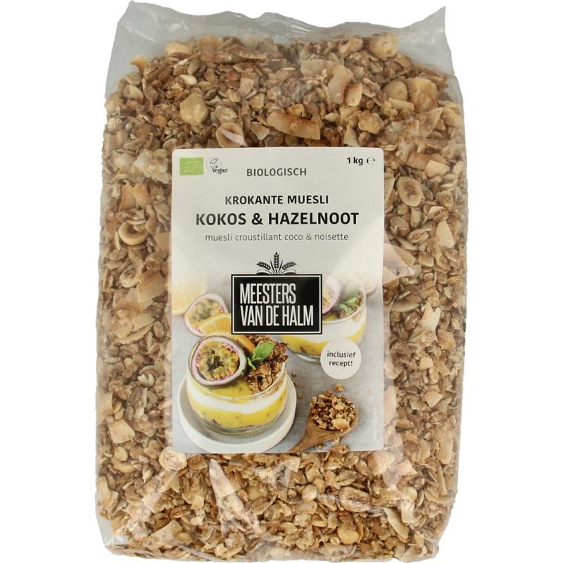 De Halm Müsli knusprige Kokosnuss und Haselnüsse Bio (1 kg)