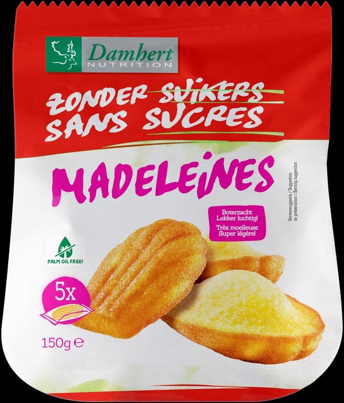 Damhert Damhirsch-Madeleines ohne Zucker (150 Gramm)