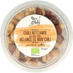 Nice & Nuts Chili-Nuss-Mischung mit gerösteten Katjang-Pedis aus biologischem Anbau (175 Gramm)
