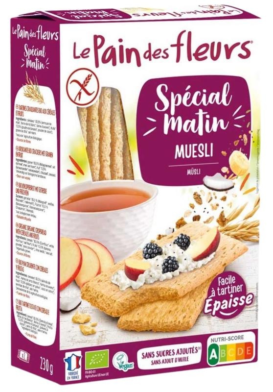 Pain Des Fleurs Müsli Cracker Spezialmatin Bio (230 Gramm)