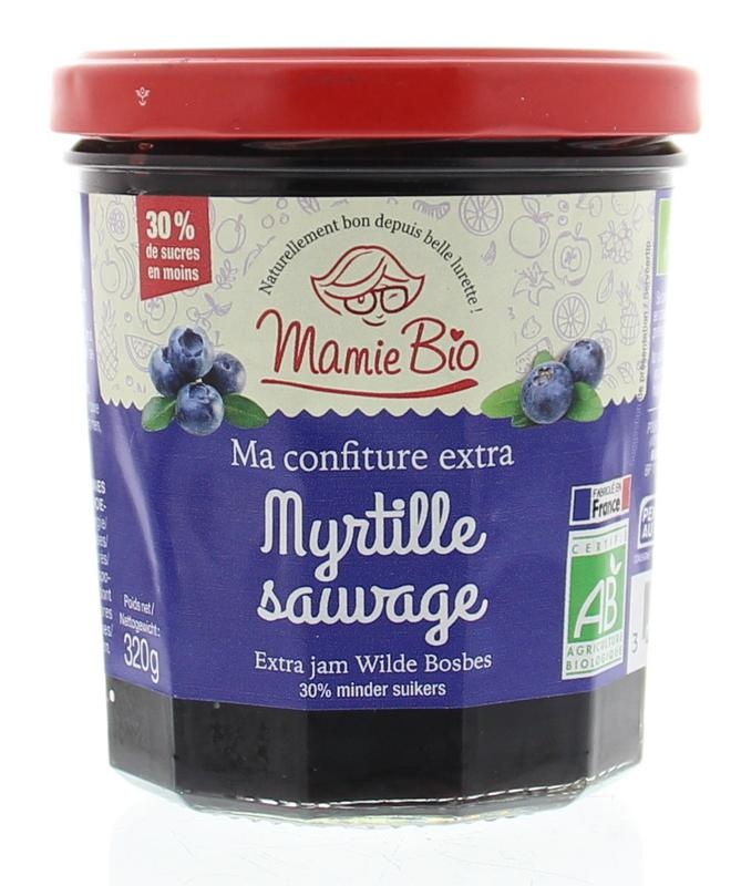 Mamie Bio Mamie Bio Extra Konfitüre Blaubeere Bio (320 Gramm)