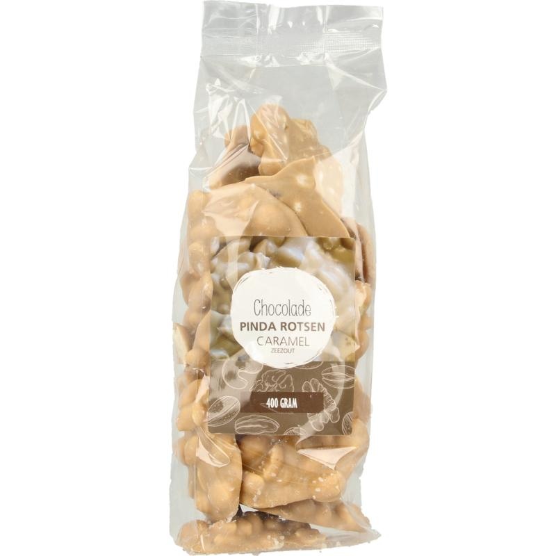 Mijnnatuurwinkel Mijnnaturewinkel Schokoladen-Erdnuss-Steine, Karamell, Meersalz (400 Gramm)