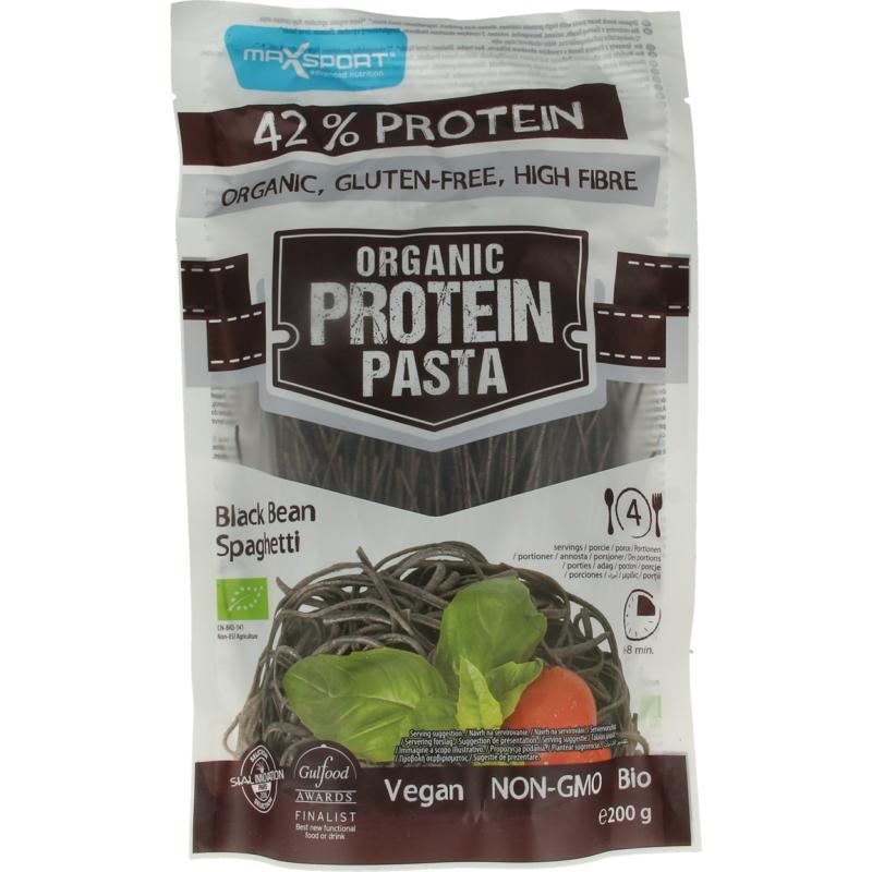 Maxsport Protein Pasta Spaghetti mit schwarzen Bohnen (200 Gramm)