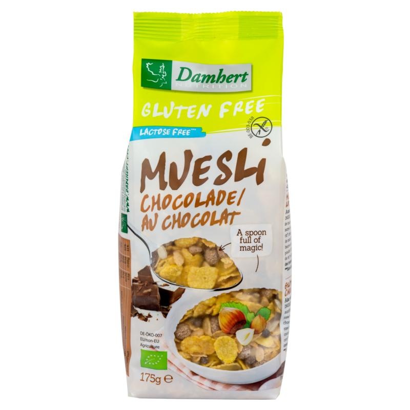 Damhert Damhert Müsli Schokolade glutenfrei Bio (175 Gramm)