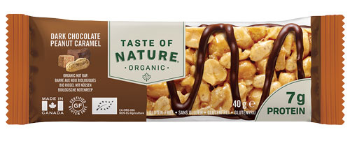 Taste Of Nature Dunkle Schokolade Erdnuss-Karamell Bio (40 Gramm)