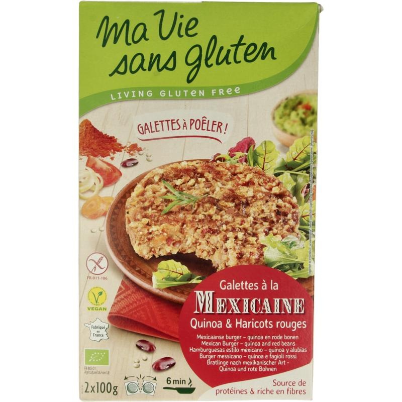 Ma Vie Sans Ma Vie Sans mexikanische Quinoa-Burger 2 x 100g glutenfrei bio (2 Stück)