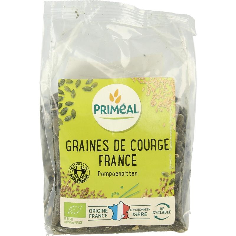 Primeal Kürbiskerne aus Frankreich Bio (250 Gramm)