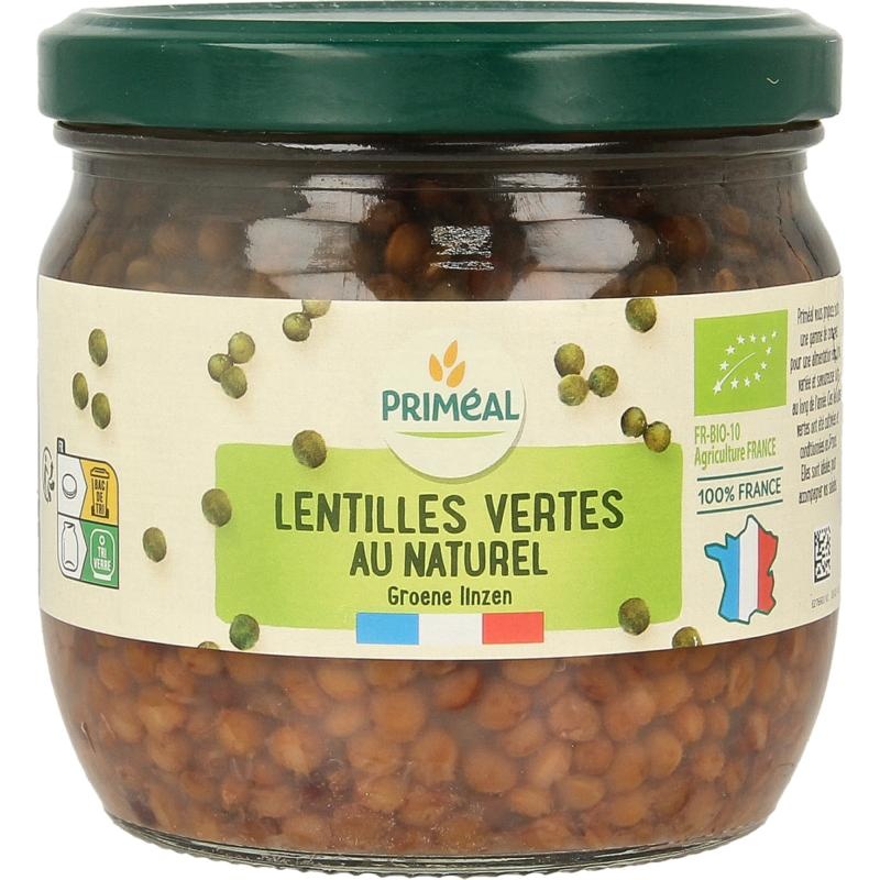 Primeal Primeal Grüne Linsen aus Frankreich, biologisch (330 Gramm)