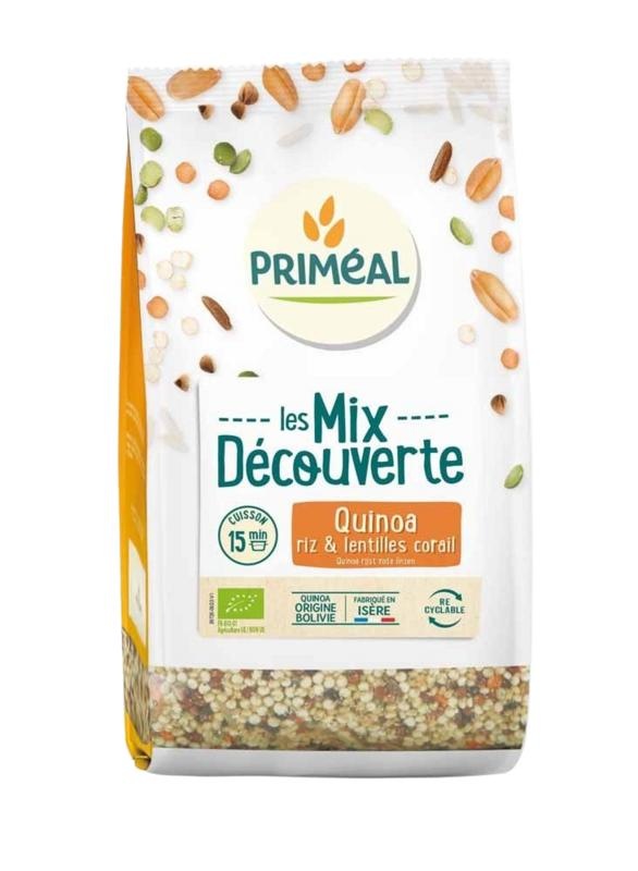 Primeal Mix aus Quinoa-Reis mit roten Linsen Bio (400 Gramm)