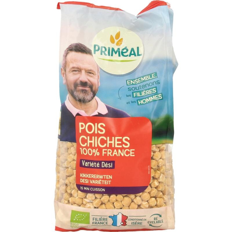 Primeal Kichererbsen Desi aus Frankreich Bio (500 Gramm)