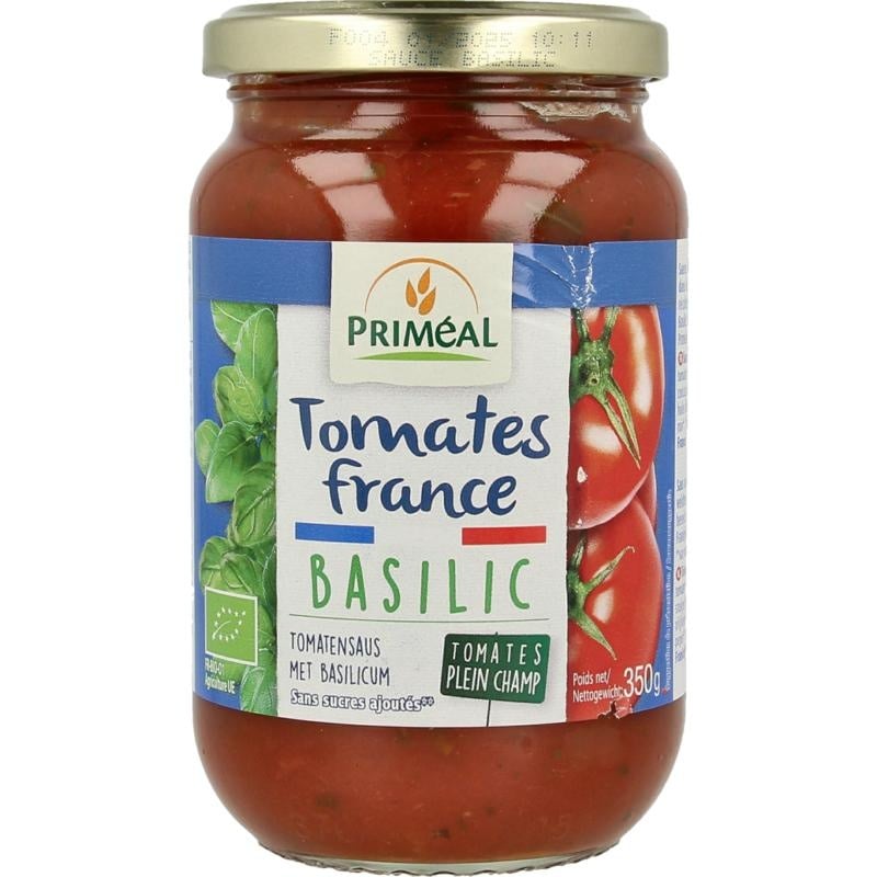 Primeal Primeal Tomatensauce Basilikum aus Frankreich Bio (350 Gramm)