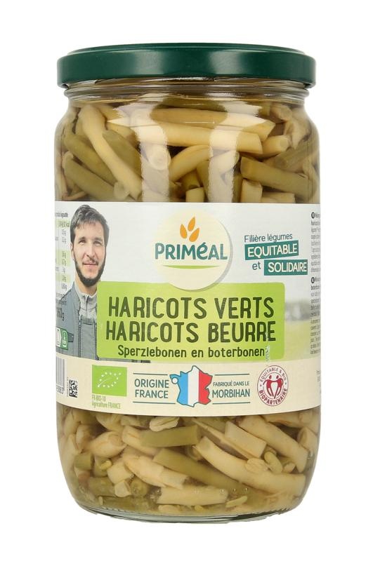 Primeal Grüne Bohnen und Butterbohnen aus Frankreich, biologisch (660 Gramm)