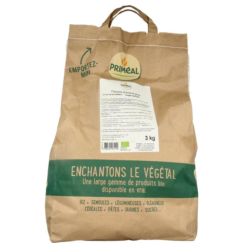 Primeal Große Haferflocken Bio (3 kg)