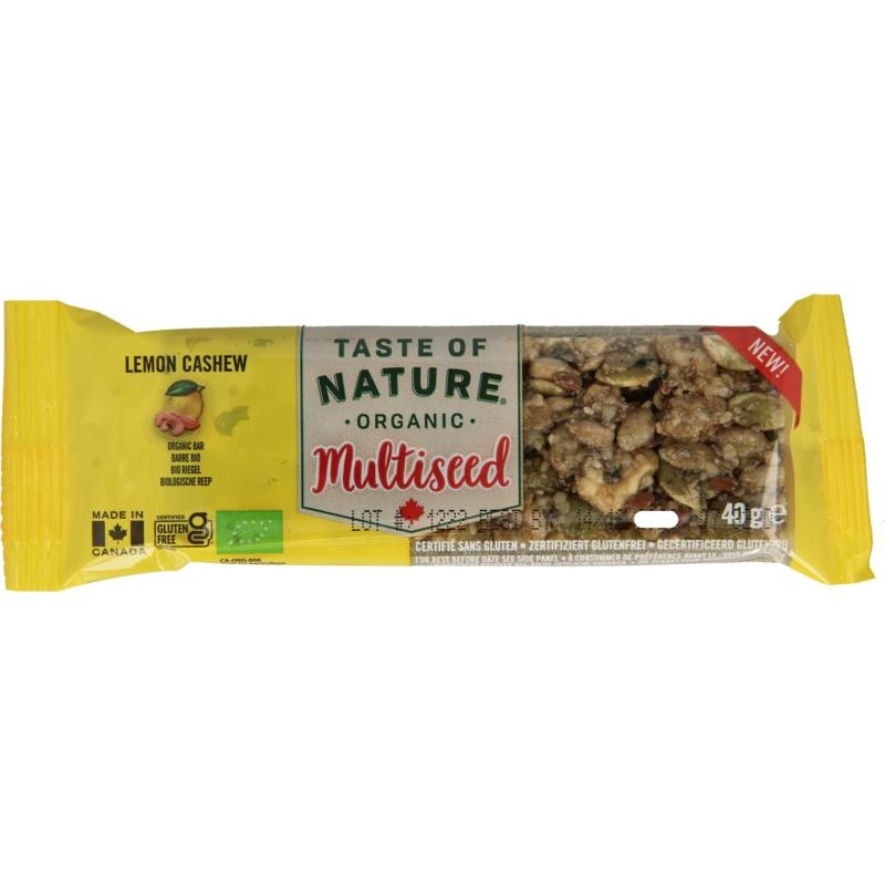 Taste Of Nature Taste Of Nature Zitronen-Cashew Bio (40 Gramm)