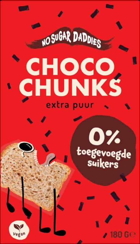 No Sugar Daddies SchokoStück extra rein aus biologischem Anbau (180 Gramm)