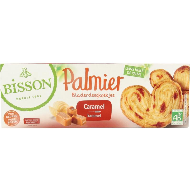Bisson Palmier Blätterteigkekse Karamell Bio (100 Gramm)