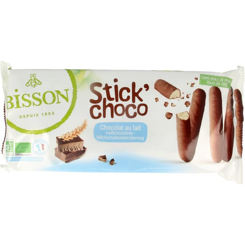 Bisson Stick Choco Vollmilchschokolade Bio (130 Gramm)