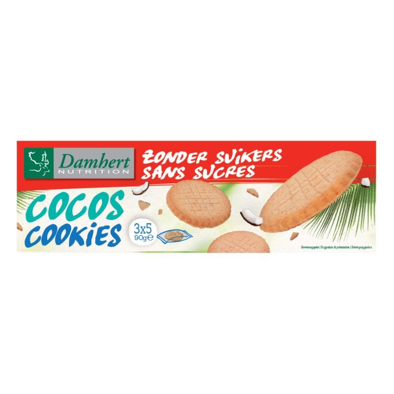 Damhert Kokoskekse ohne Zucker (90 Gramm)
