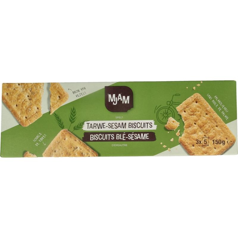 Mjam Kekse Weizen-Sesam Bio (150 Gramm)