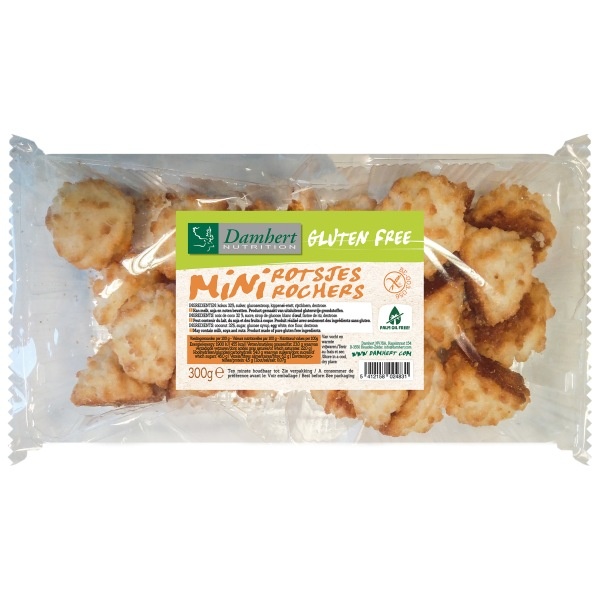 Damhert Mini Kokosnusssteine glutenfrei (300 Gramm)