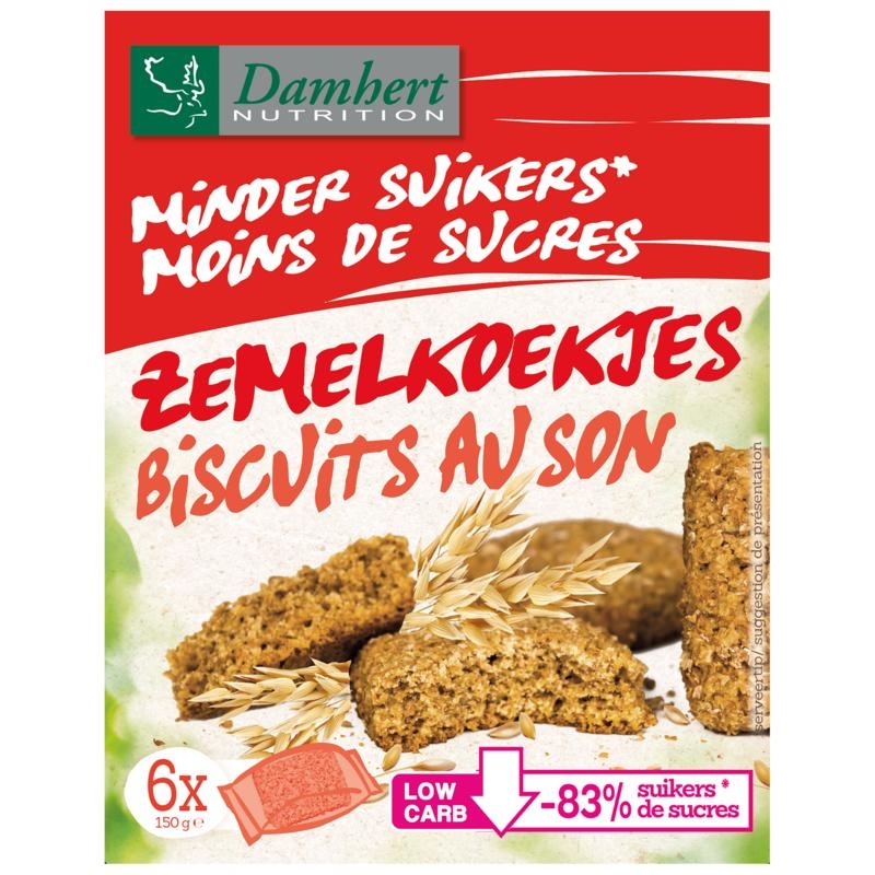 Damhert Zemelkoek weniger Zucker (150 Gramm)