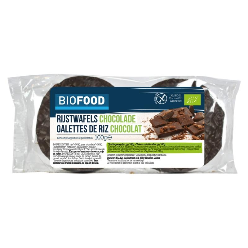 Damhert Reiswaffeln Schoko Bio (100 Gramm)