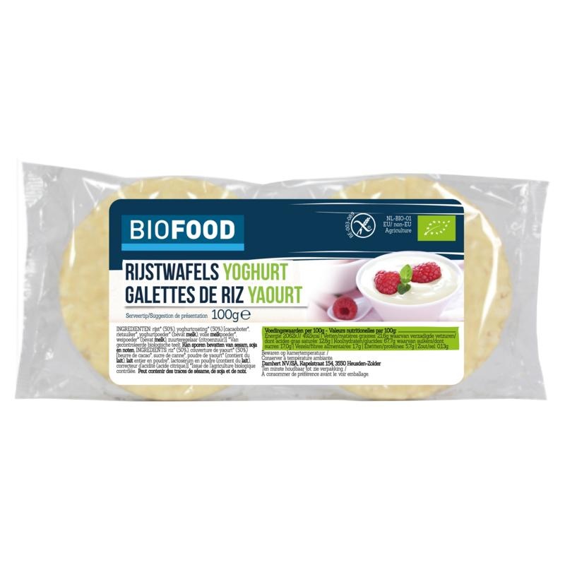 Damhert Reiswaffeln Joghurt Bio (100 Gramm)