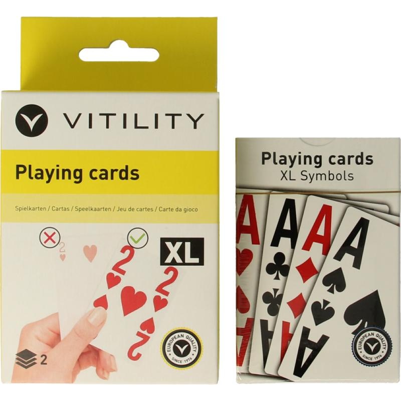 Vitility Spielkarten xl (2 Stück)