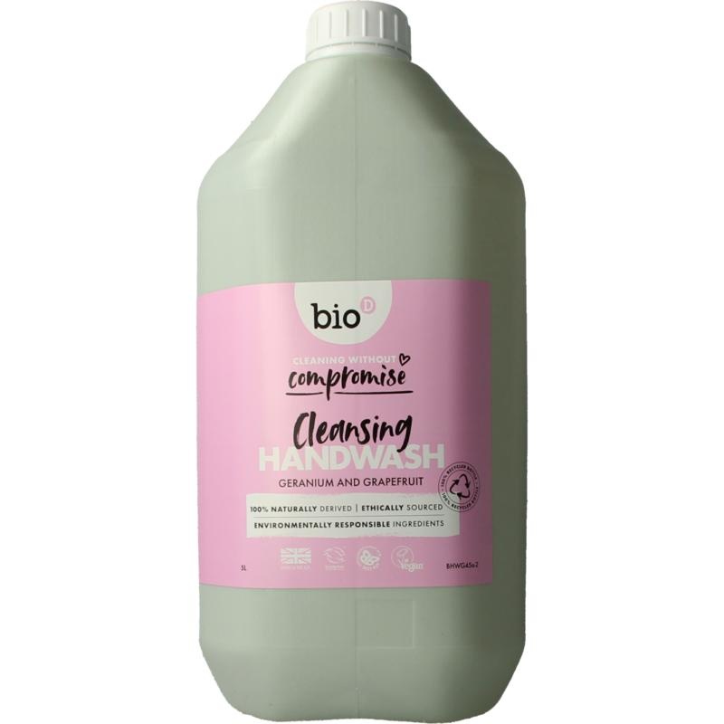 Bio-D Bio-D Flüssige Handseife Geranie und Grapefruit (5 Ltr)