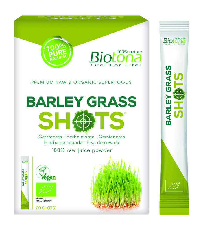 Biotona Biotona Barley grass raw shots 2.2 Gramm bio