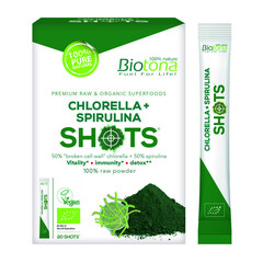 Biotona Chlorella spirulina shots 2.2 Gramm bio