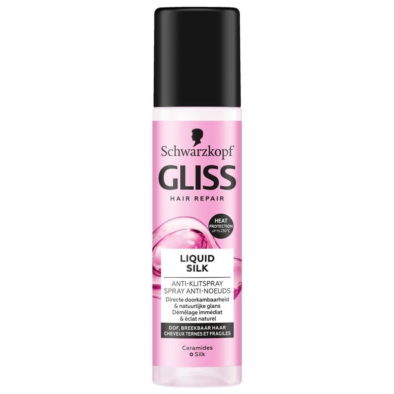 Gliss Kur Anti-Tangle Spray Liquid Seidenglanz (200 Ml)