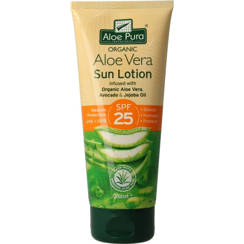 Optima Optima Aloe pura Bio Aloe Vera Sonnenlotion SPF25 (200 Ml)