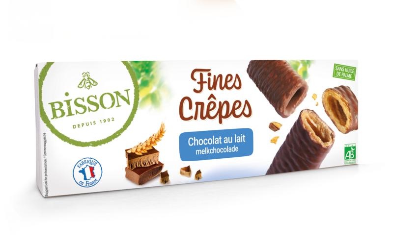 Bisson Crepes Milchschokolade Bio (90 Gramm)