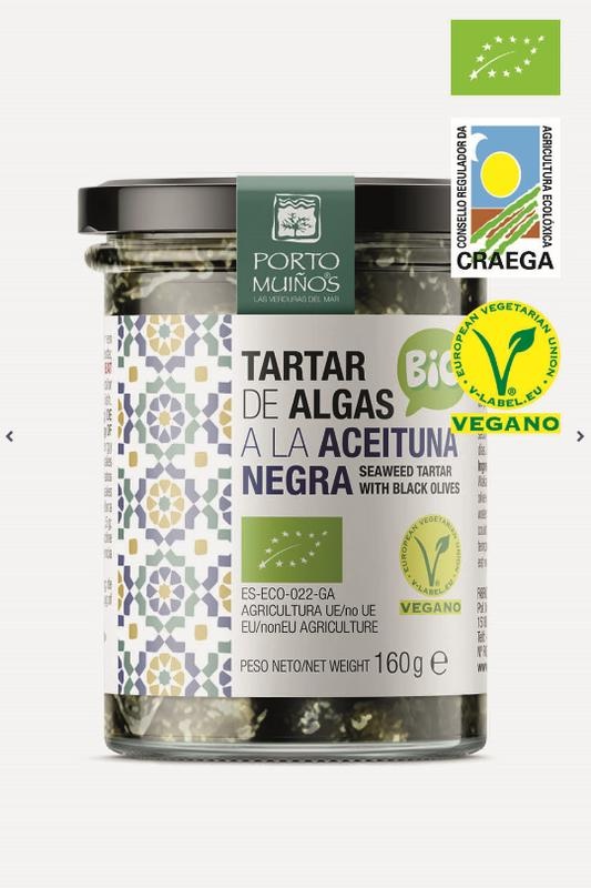 Porto Muinos Algenaufstrich Olive Bio (160 Gramm)