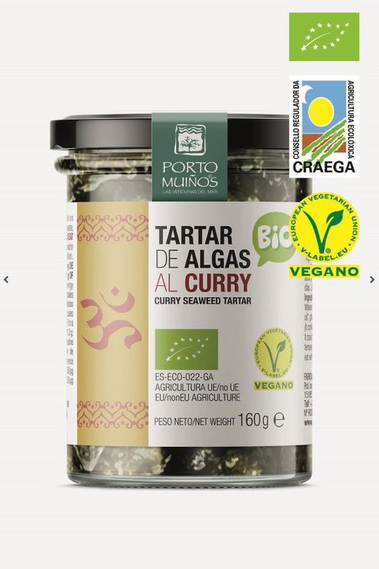 Porto Muinos Algenaufstrich Curry Bio (160 Gramm)