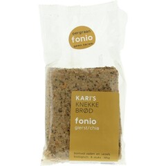 Kari's Crackers Knekkebrod Fonio Hirse/Chia Bio (195 Gramm)