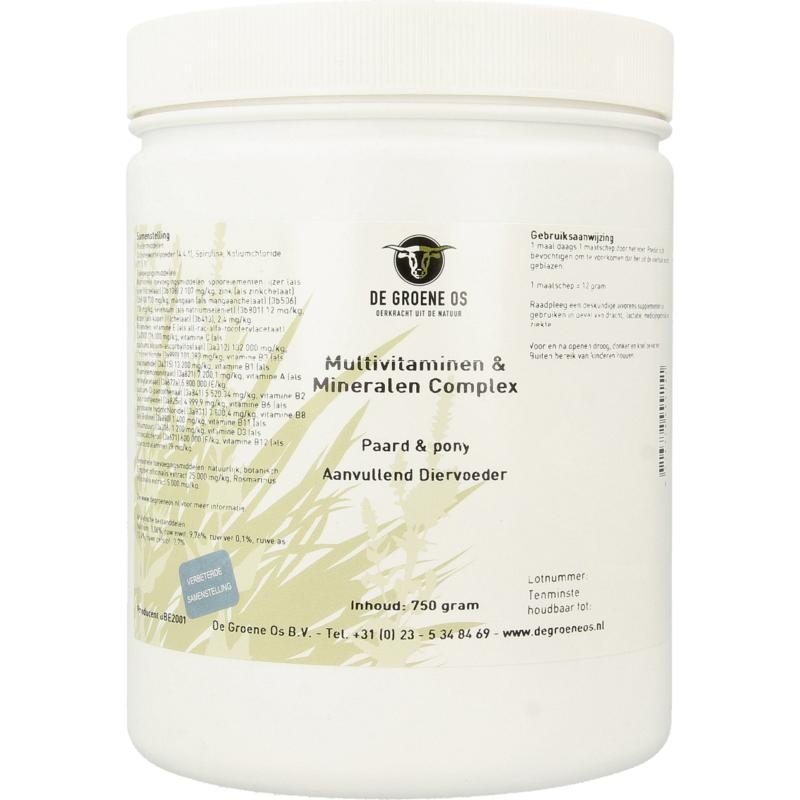 Groene Os Multivitamin-/Mineralstoffkomplex Pferd/Pony (750 Gramm)