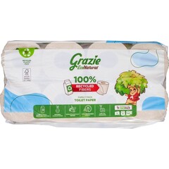 Grazie Natural Toilettenpapier 3-lagig (8 Stück)
