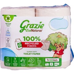 Grazie Natural Toilettenpapier 2-lagig (8 Stück)