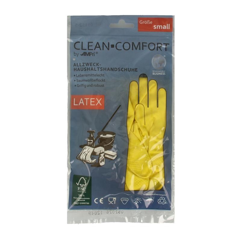 Clean-Comfort Haushaltshandschuh gelb Größe S (1 Paar)