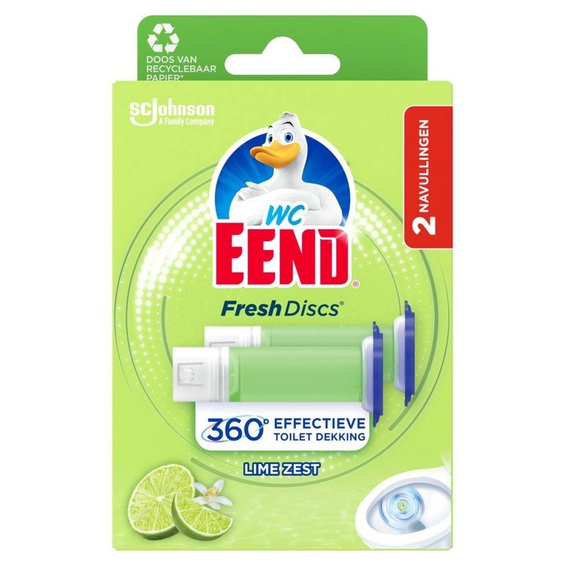 WC Eend WC Duck Fresh Disk Nachfüllduo Limettenschale (72 Ml)